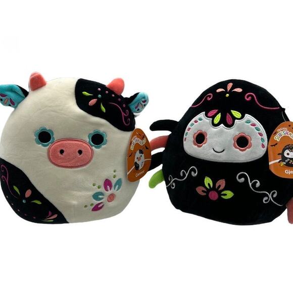 Squishmallows Day of the Dead Connor and Gjemail Set 8'', NWT - Picture 1 of 4